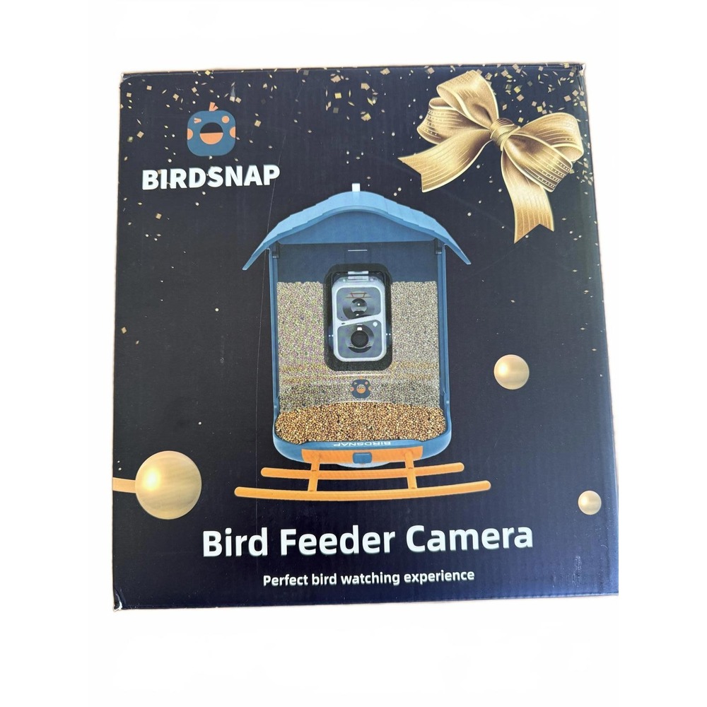 Birdsnap Bird Feeder Camera with‎ Solar Panel 2K Video Blue